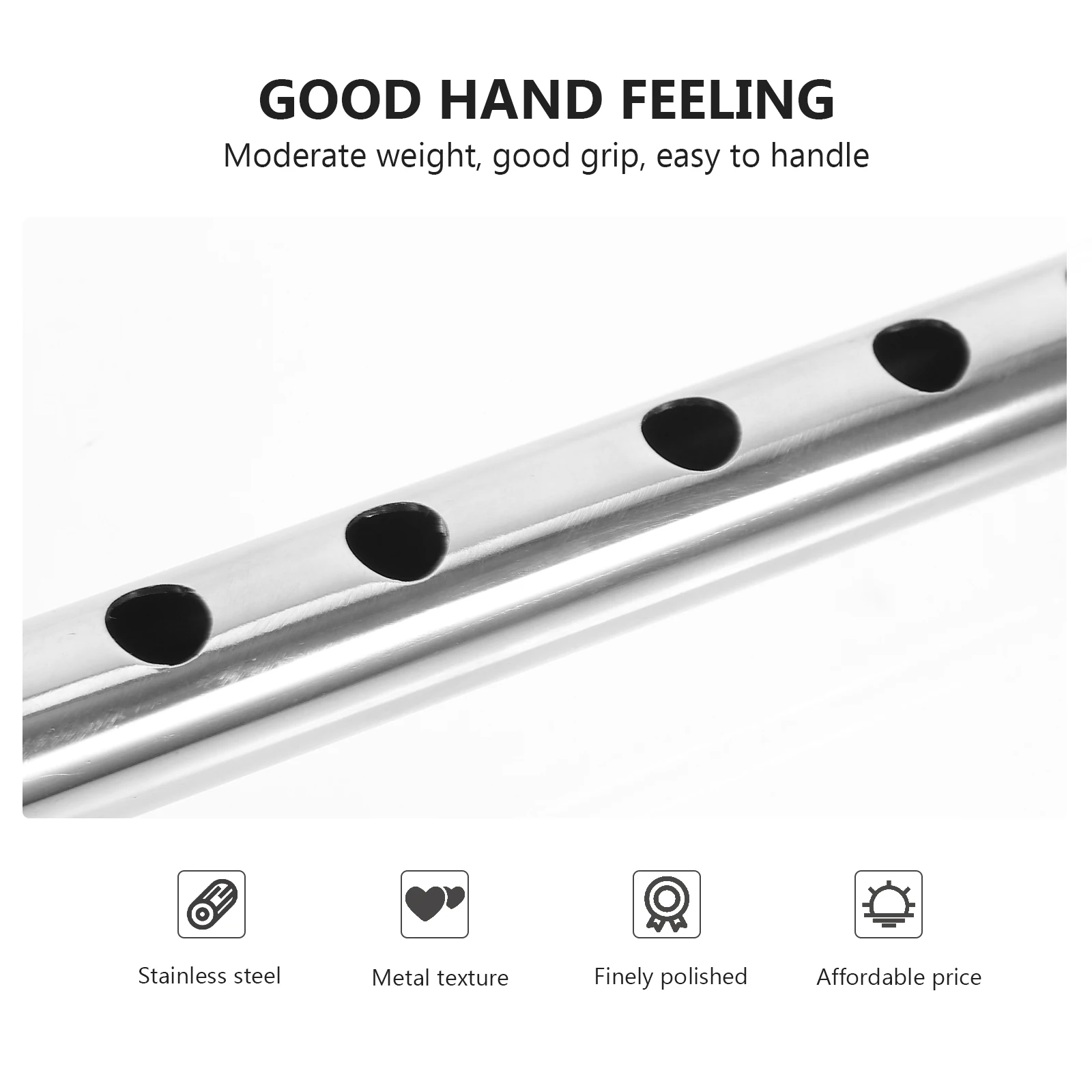 

Premium Stainless Steel Flute Anti-Cracking Mildew-Proof Portable Musical Instrument for Beginners Students Chinese Style Tuned