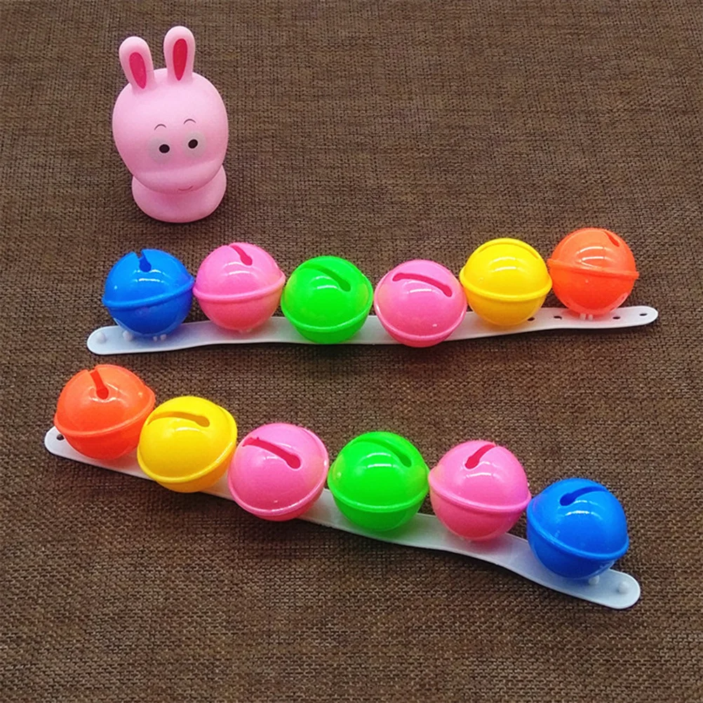 

12pcs Wrist Band Rattle Jingle Bell Bracelet Rattles Educational Play Activity Dance Prop Durable Safe For