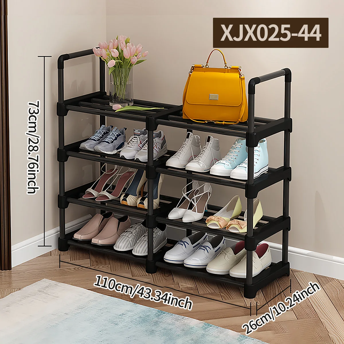 Organisieren Sie Ihre Foyer, halten Sie Ihre Schuhe aufgeräumt, einfach zu montierendes Schuhregal, Schuhaufbewahrungsregal für Zuhause, Schlafzimmer, Eingänge und Wohnzimmer, Aufbewahrungs- und