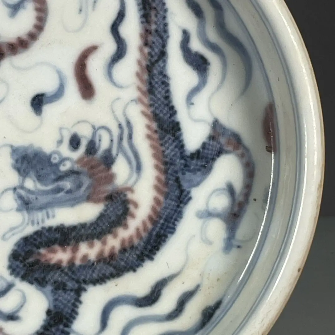Chinese Antique Porcelain Brush Washer Jianwen Mark Yellow Glaze Wucai Dragon Pattern Collectible Ceramic Ornament
