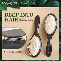 Brosse à cheveux démêlante pour femmes, peigne de Massage en bois, pour prévenir la perte de cheveux, pour le cuir chevelu, accessoires de barbier