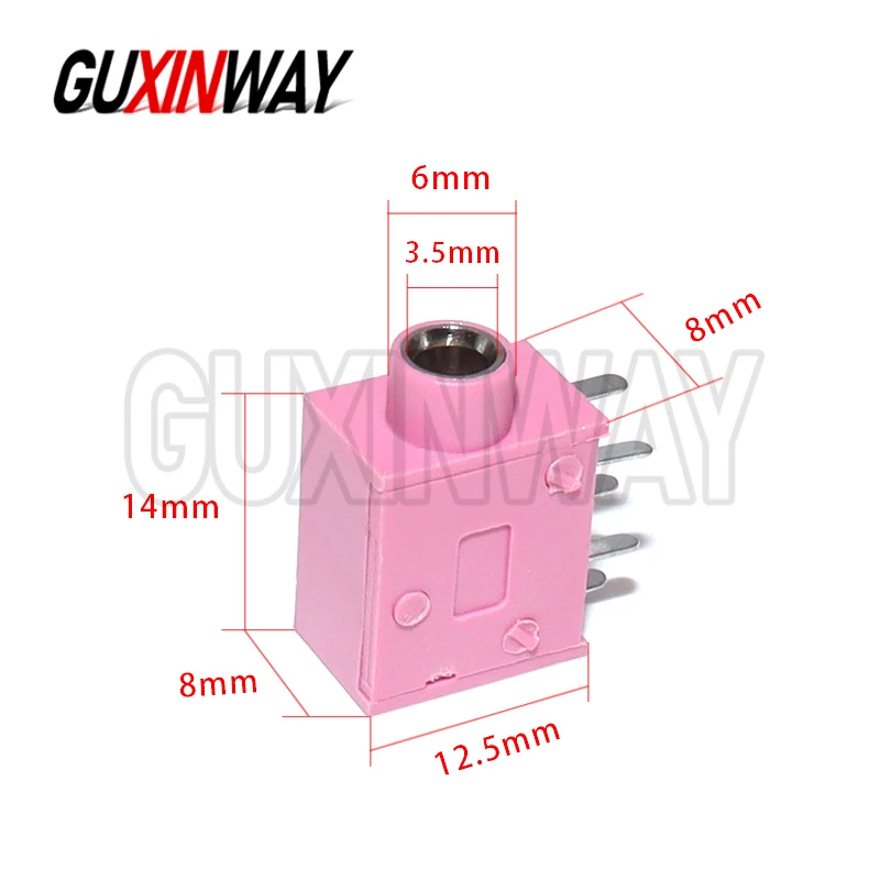 5pcs PJ-325 3.5MM 3.5 Audio Jack Socket Multicolor Audio Headphone Jack Connector PJ-325 Stereo Audio Earphone Connectors