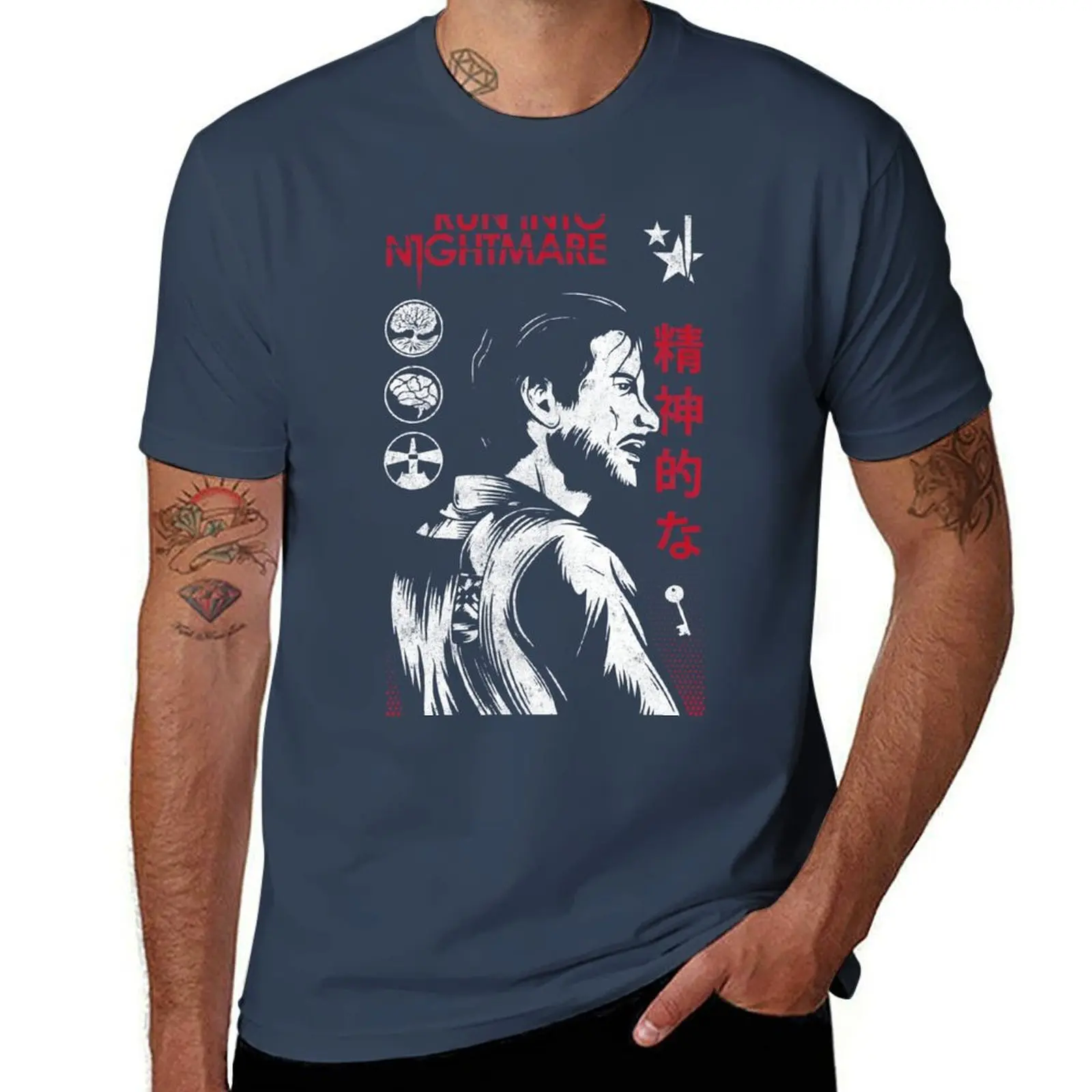 Run Into Nightmare T-Shirt t shirts for man cotton funny graphic t shirts for man man tshirt T-Shirt