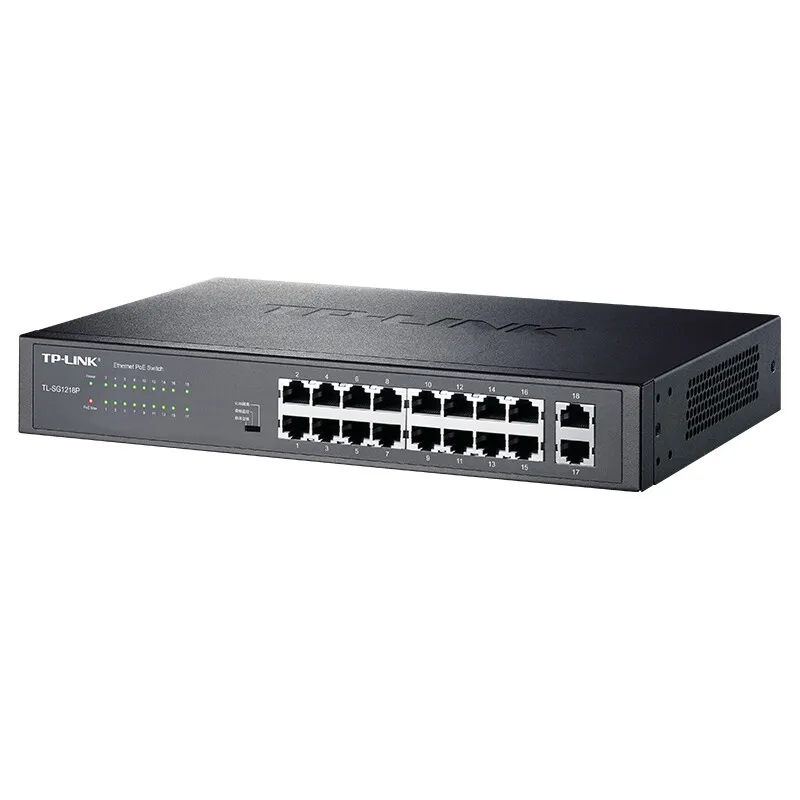 Imagem -04 - Tp-link-poe Mais Gigabit Uplink Switch Monitoramento Network Line Splitter 16 Port Tl-sg1218p