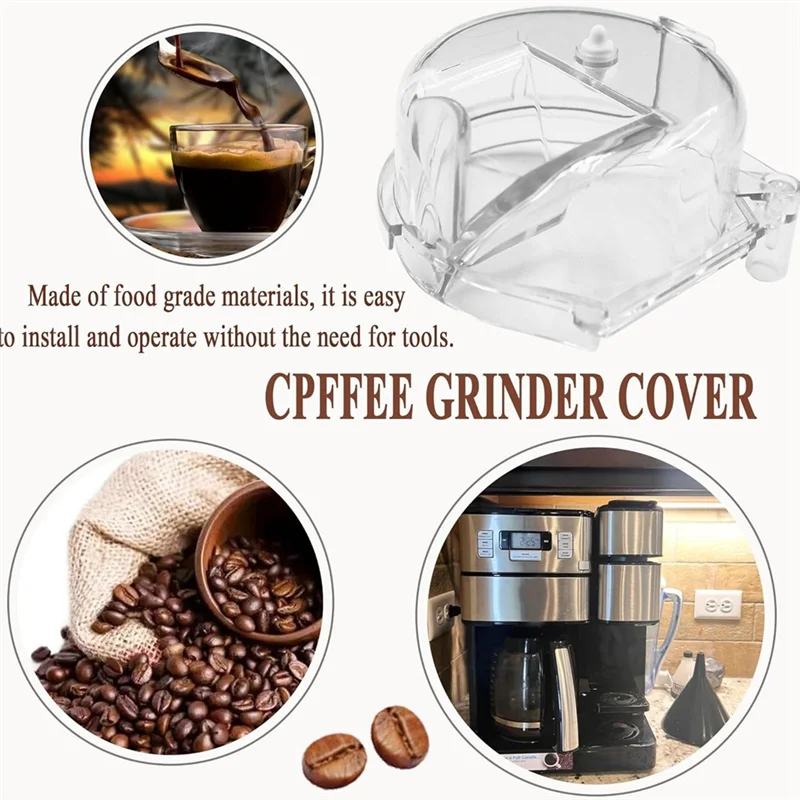 Substituição da tampa do conjunto do moedor AT28-DGB-500GLID para Cuisinart DGB-600, DGB-625, DGB-650, DGB-500 Moedor de café