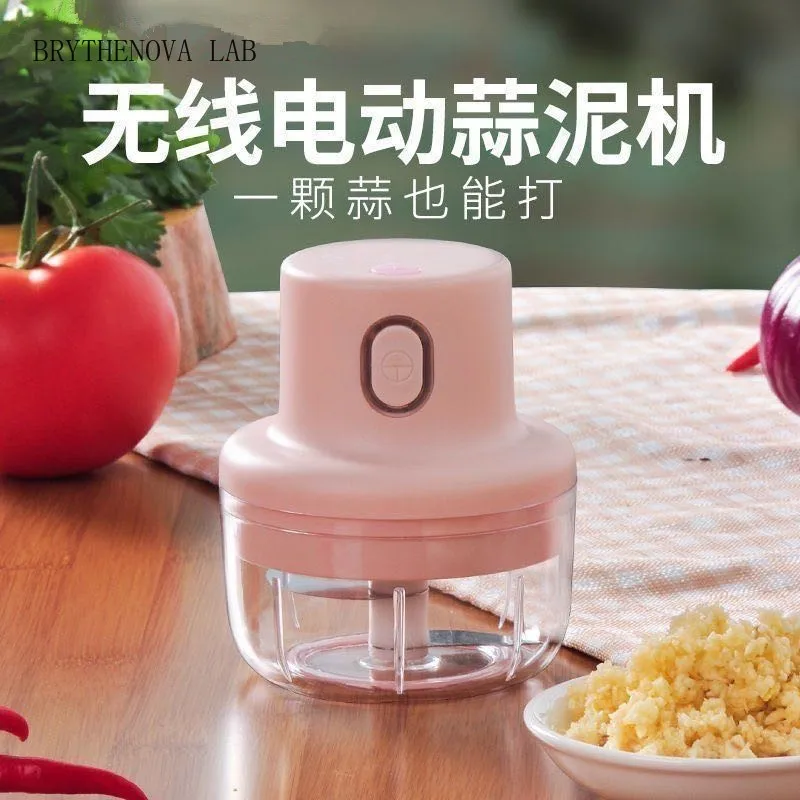 Portable Mini Electric Garlic Masher, Wireless Grinder Food for Home Kitchen