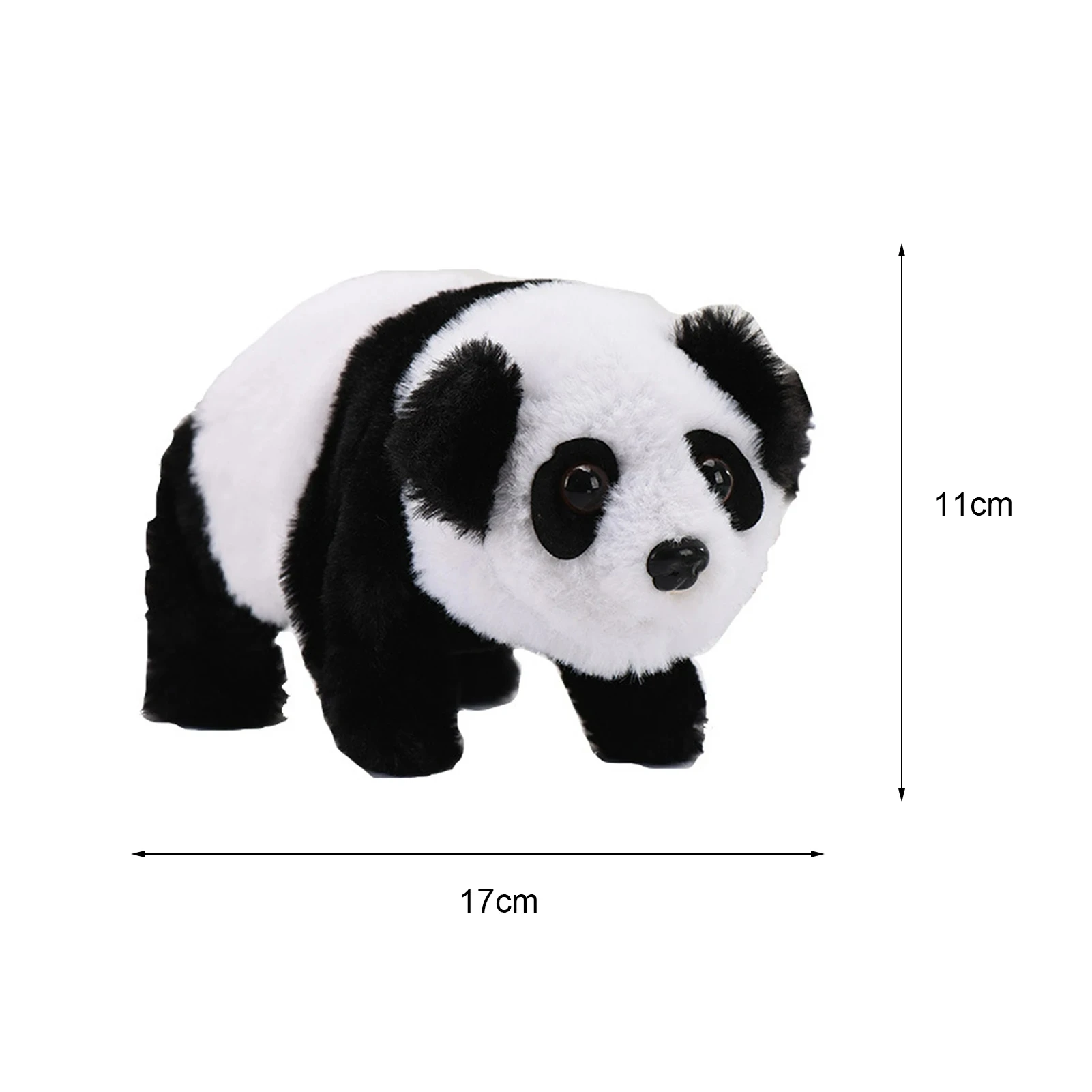 Lindo Panda mascota caminando canto juguete de peluche relleno con Control de batería regalo de cumpleaños para niños niñas Kawaii juguetes de peluche electrónicos