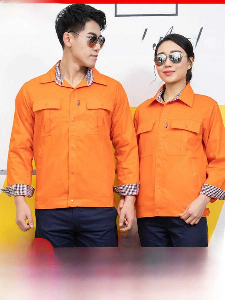 

Pure Cotton Welding Workwear Suit Men's Lightweight Long Sve Breathable Abrasion Resistant Summer Work Protection Clothing