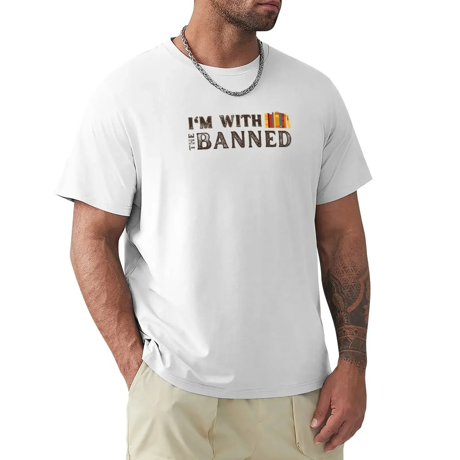 

I'm With The Banned, Banned Books, Read Banned Books, Teacher Librarian Gift, Social Justice Bookish T-Shirt