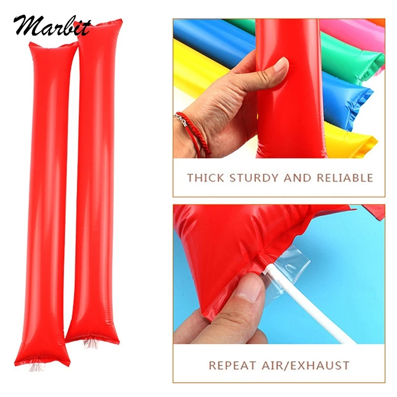 

40PCS Thunder Sticks Inflatable Stadium Noisemakers Cheer Sticks Team Spirit Boom Cheerleading Stick Sporting Events Dance Party