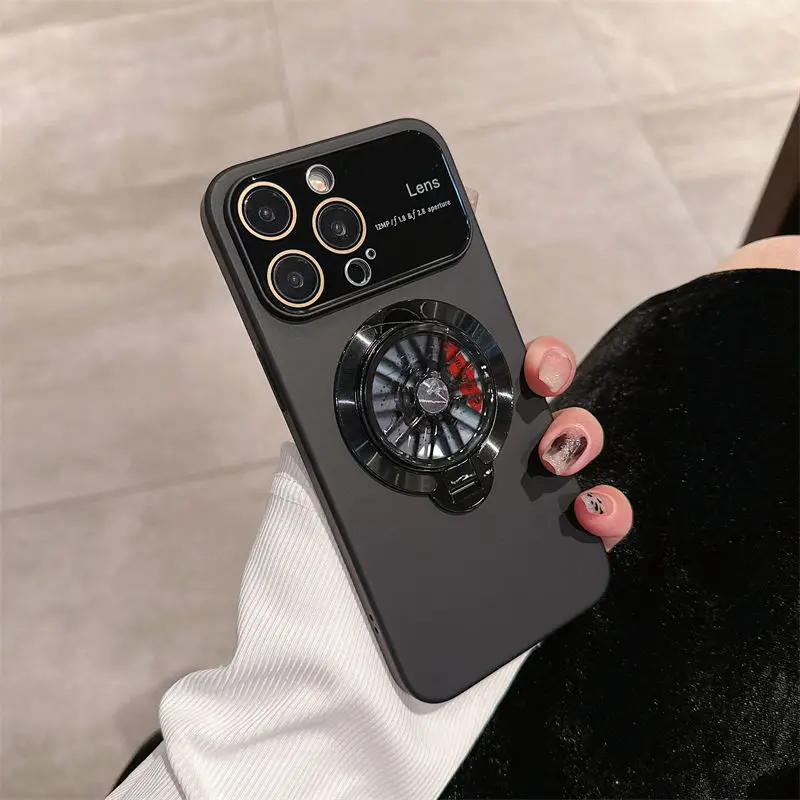 

Простой матовый чехол для iPhone 15promax с подставкой с полным покрытием объектива 14 тонкий 13PM жесткий 12 15promax 14promax 13proamx 12proamx 11promax