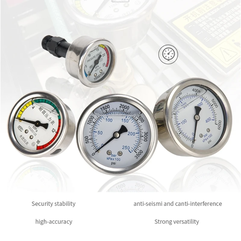 M6CF Car Pressure Washer Gauge With M14 Quick Socket Washer Machine Fitting