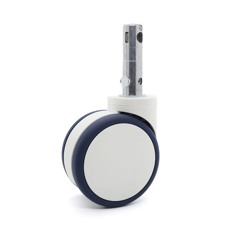 5 inch Medical Wheel Rubber Silent Center Control Casters Universal Roller For Nursing Bed Medical Equipment