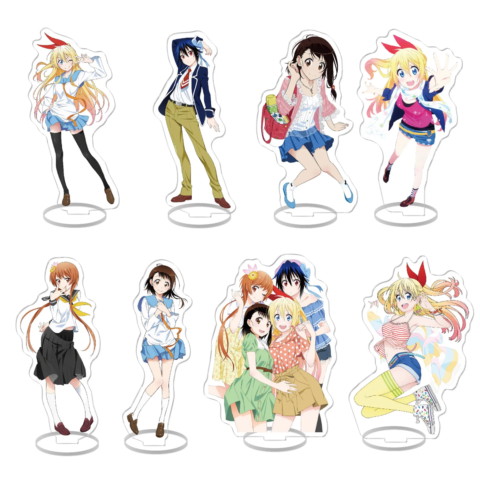 Nisekoi аниме ложная любовь акриловая подставка модель тарелка украшение оригинальность настольная фигурка дисплей фанаты подарок мультфильм Prime товары