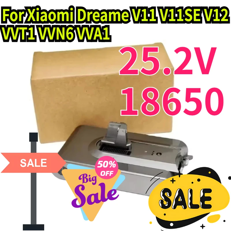 

Сменная батарея 25.2V 18650 для беспроводного пылесоса Xiaomi Dreame V11 V11SE V12 VVT1 VVN6 VVA1