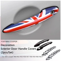 Door Handle Cover Sticker For MINI Cooper R50 R52 R53 R56 R57 R58 R59 R60 R61 2PCS/SET Car-Styling Accessories