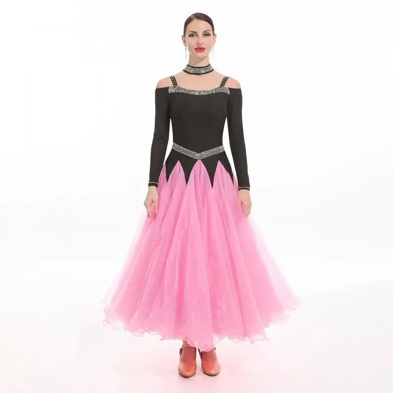 

2026 Woman New Modern Dance Dress National Standard Dance Ballroom Dance Waltz Dress M099