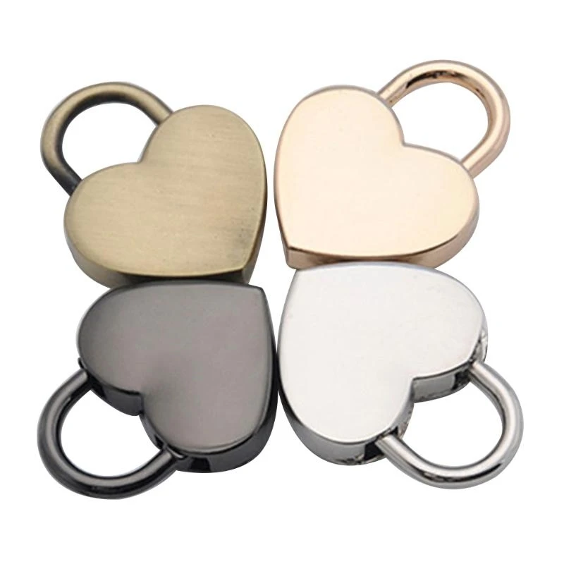 

Mini Heart Vintage Padlocks With Metal Wishes Lock Jewelry Box Decor