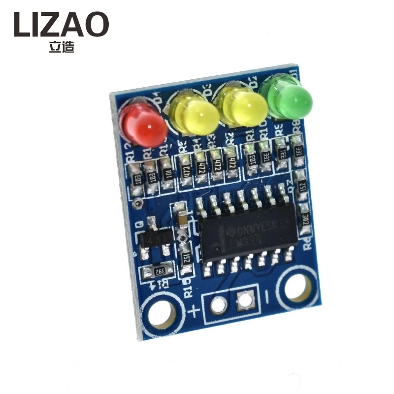 LIZAO XD-82B 12V Battery Level Indicator Module, 4 Segments LED Battery Voltage Display Board