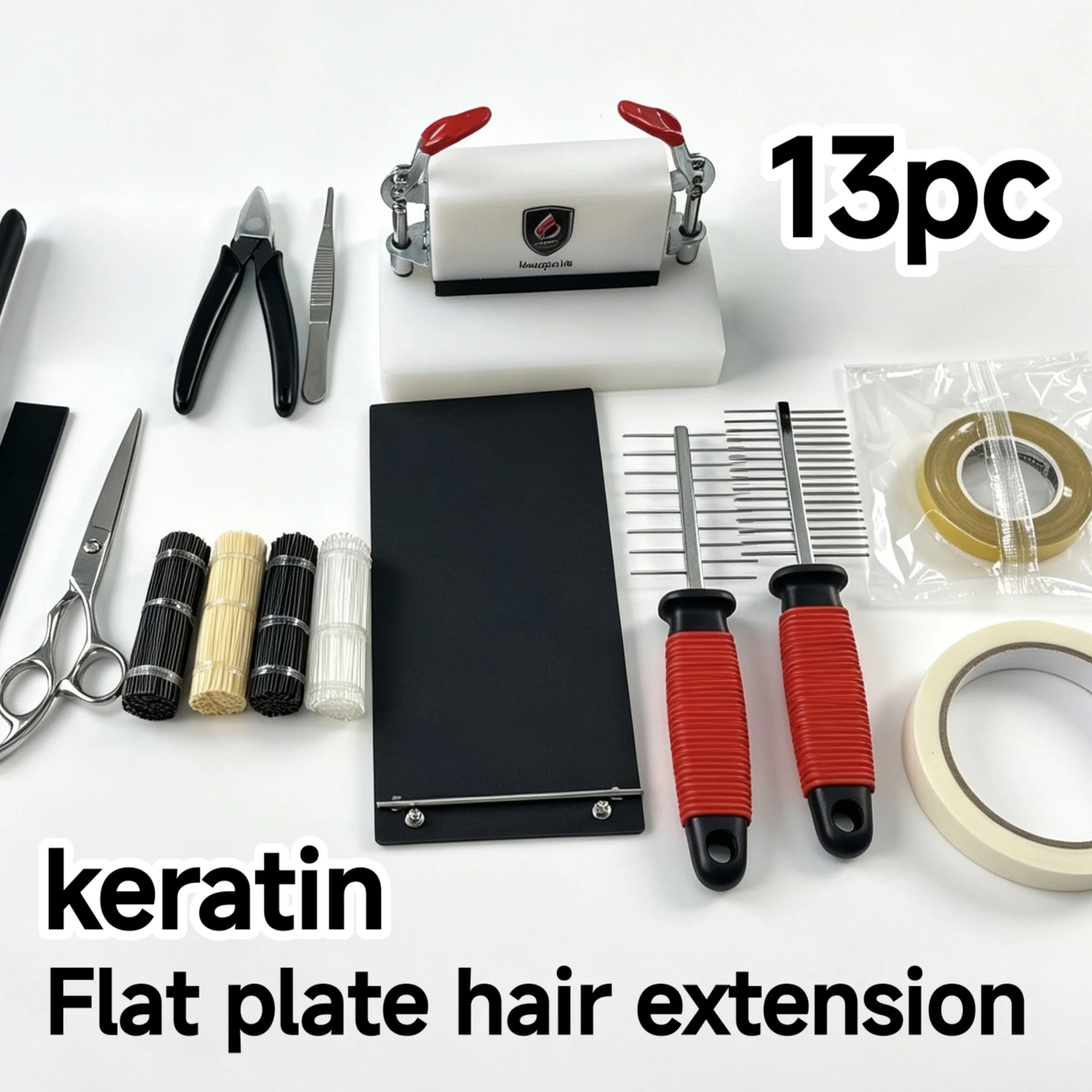 Keratin Flat Plate Making K Tip Hair Extensions Making Machine Keratin Glue Stick Magnetic Plates Straightener Combs for Salon