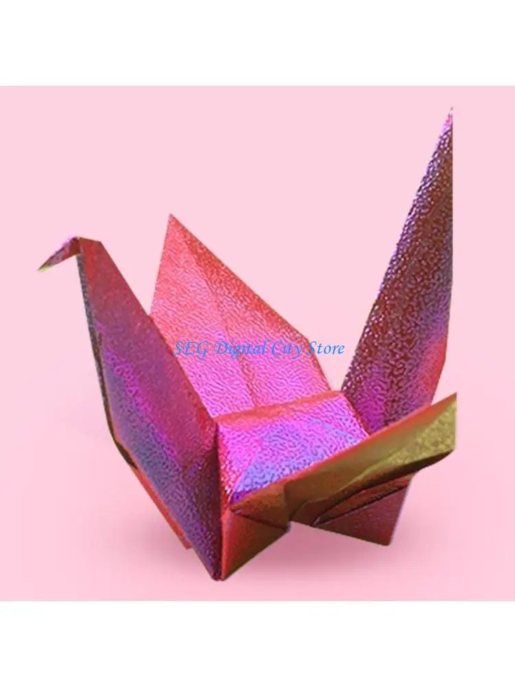 U75B 50/100Pcs Square Glossy Finish Paper Sheets for Kids Card Making Gift Wrapping
