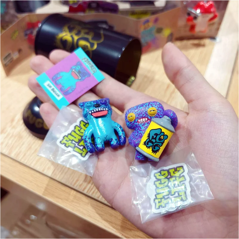 Original Fuggler Spray Can Capsule Blind Box Funny Ugly Monster Surprise Mystery Figure Collectible Toy Desktop Ornament Gift