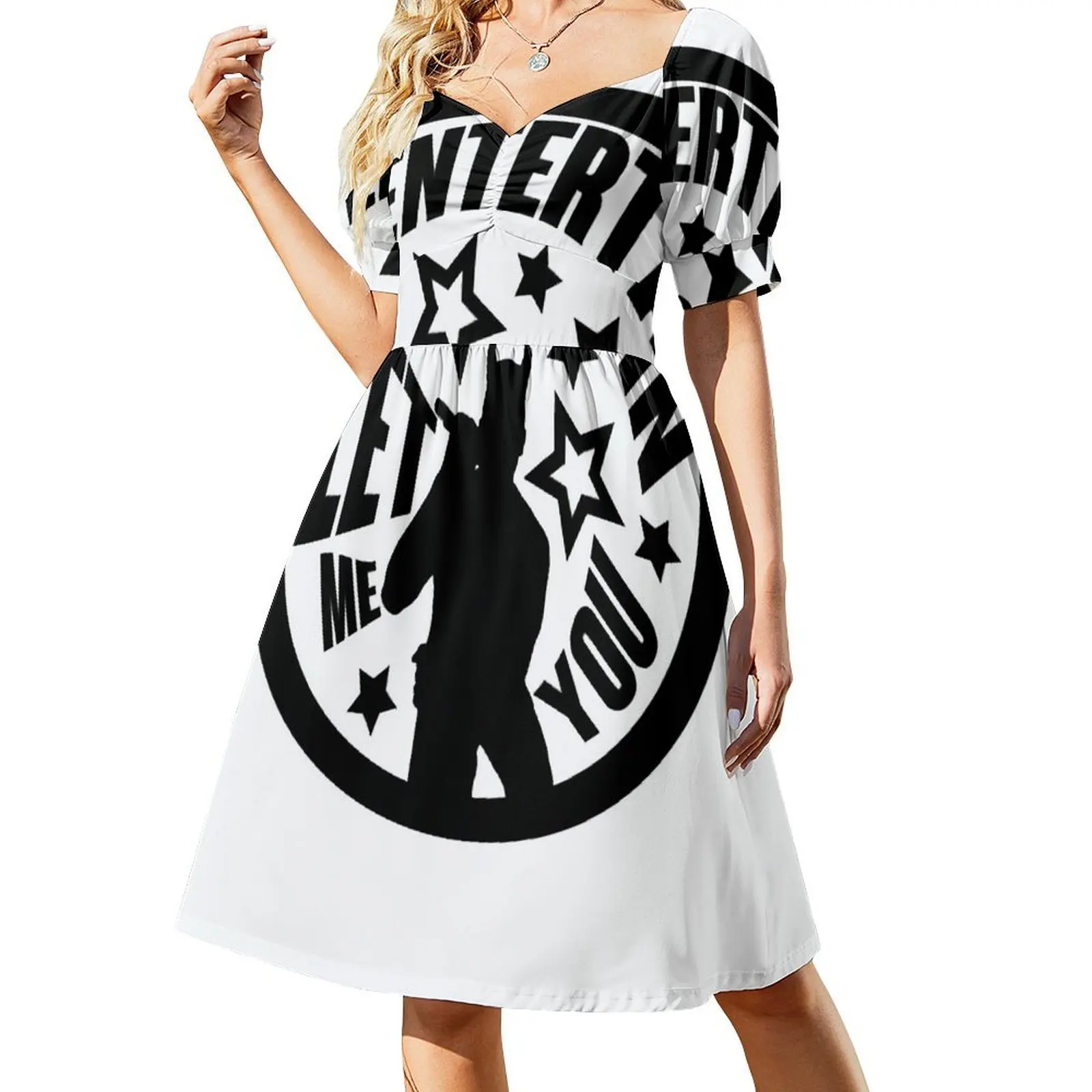 

Robbie Williams - Let me entertain you Classic Short-Sleeved Dress Women's dresses evening dress