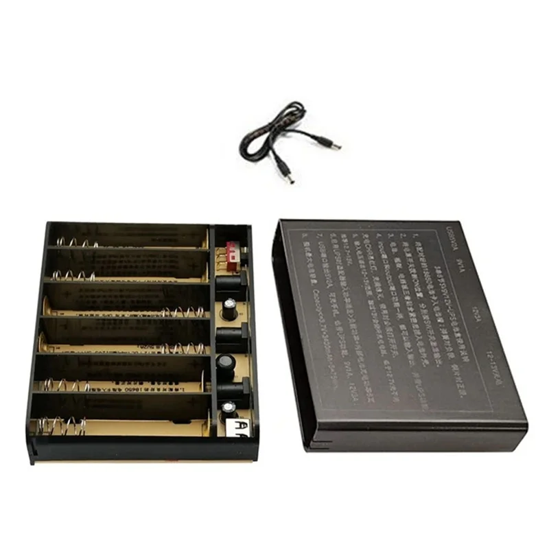 ABRU-USB 5V 9V 12V Output DIY 18650 Battery UPS Power Supply Box For DVR Wireless Router Modem Mobile Phone LED