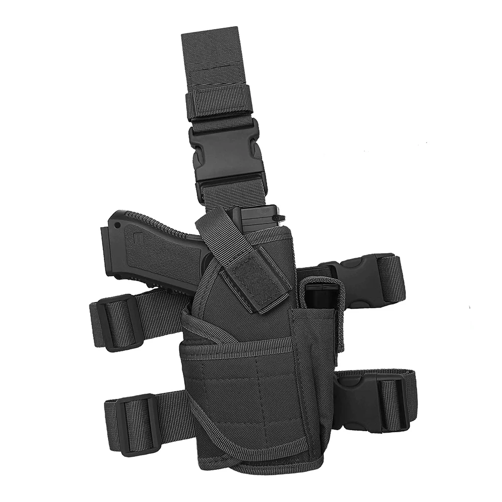 G17 Tactical Tornado Drop Leg Thigh Pistol Holster Outdoor Hunting Adjustable Drop Leg Platform Quick Draw Pistol Leg Holster