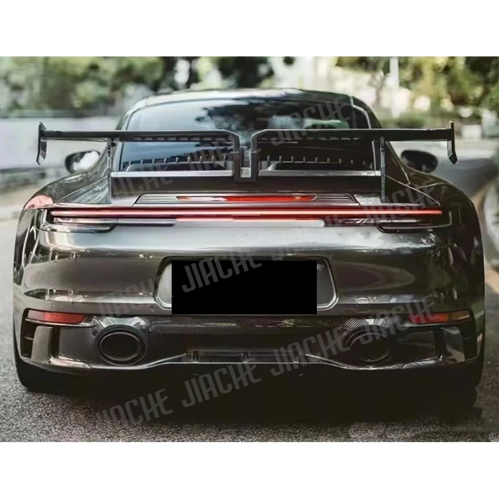 

Задний диффузор из сухого углеродного волокна, спойлер, разветвители для Porsche 911 Carrera 4S, спортивный автомобильный бампер, защита FRP 2019-2023, Bodykit