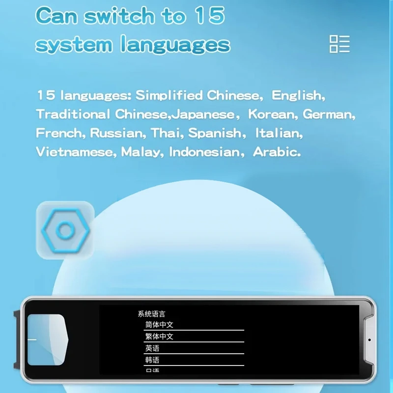 Scanner Translation Pen Offline Smart Language Voice Translator Machine 134 Languages Intelligent Translator Pen