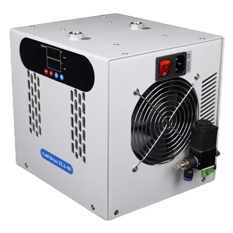 200l/min secador frio condensador eletrônico ar comprimido secagem filtro de remoção de água secador de refrigeração desumidificador