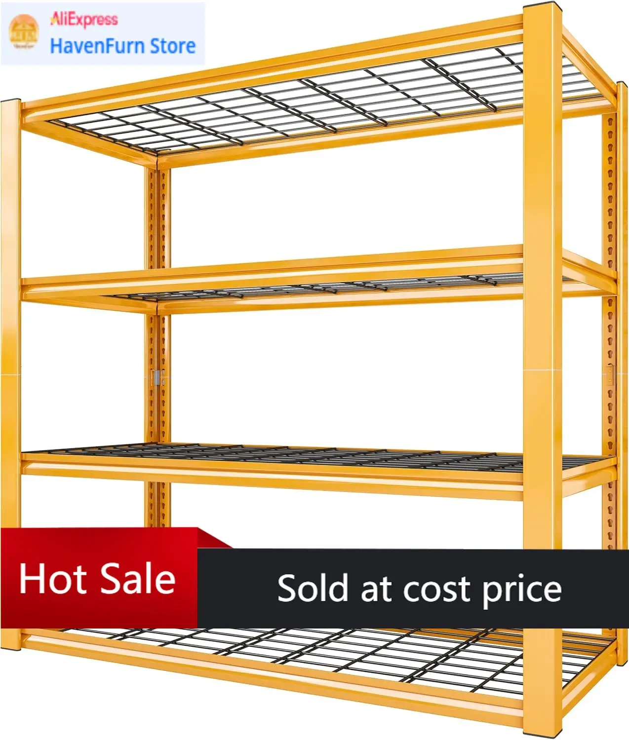 

Activity priceREIBII 40" W Garage Shelving 2240 LBS Storage Shelves Heavy Duty Metal Shelving 4 Tier Metal Shelves for Storage A