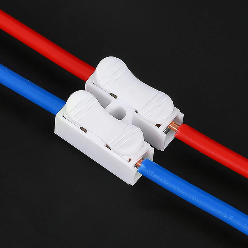 Conector de Cable de 20 piezas, conector de Cable de empuje rápido, Terminal de abrazadera de resorte para iluminación y cableado automotriz, electricidad