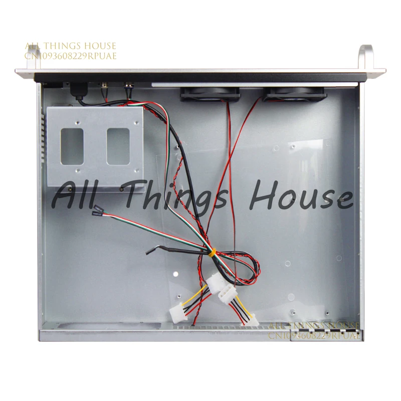 

2U Industrial Control Chassis 350 Short Aluminum Panel PC Large Power Matx Main Board Silver Recording Computer Server Chassis