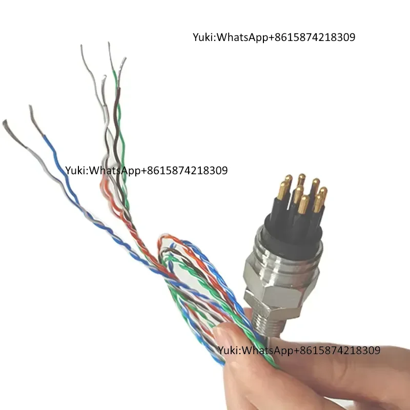FullDepth 8-Core DMCBH8M Stainless Steel Shell Deep-Water Connector 0.3m Watertight for Offshore Use Made in China