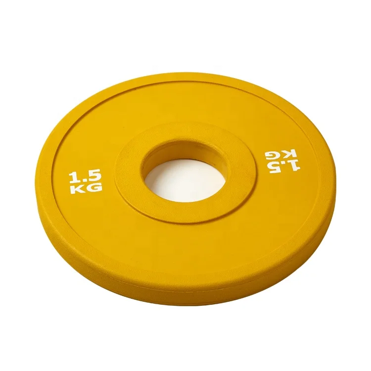 Wholesale Gym Bumper Rubber Coated Colorful Barbell Competition Plate