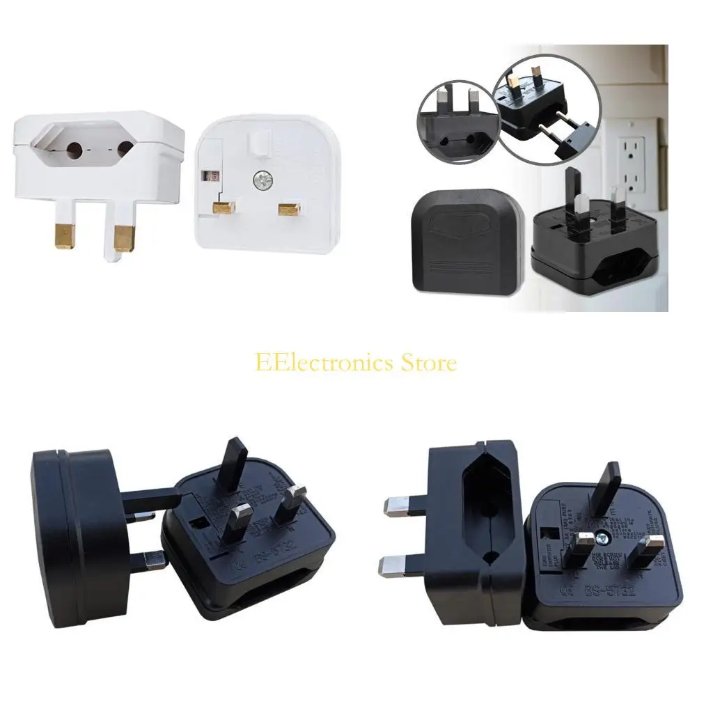 B03C EU to UK Plug Adapters UK Travel Adapters Lightweight Travel Adapters for Business Travel International Student
