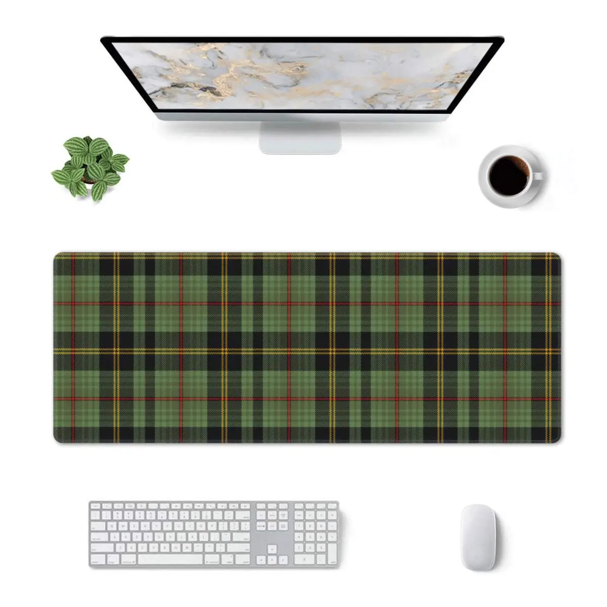 Large Mouse Pad Classic Scottish Clan Tartan Plaid Gamer PC Laptop Mats Keyboard Carpet Computer Gaming Desk Mat