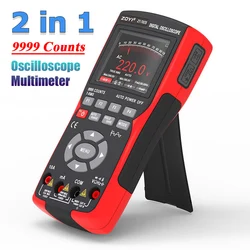 2 In 1 Digital Oscilloscpe Multimeter Auto True RMS Tranistor Probe Multimetro 48M/S 10Mhz PC Waveform Digital Oscilloscope