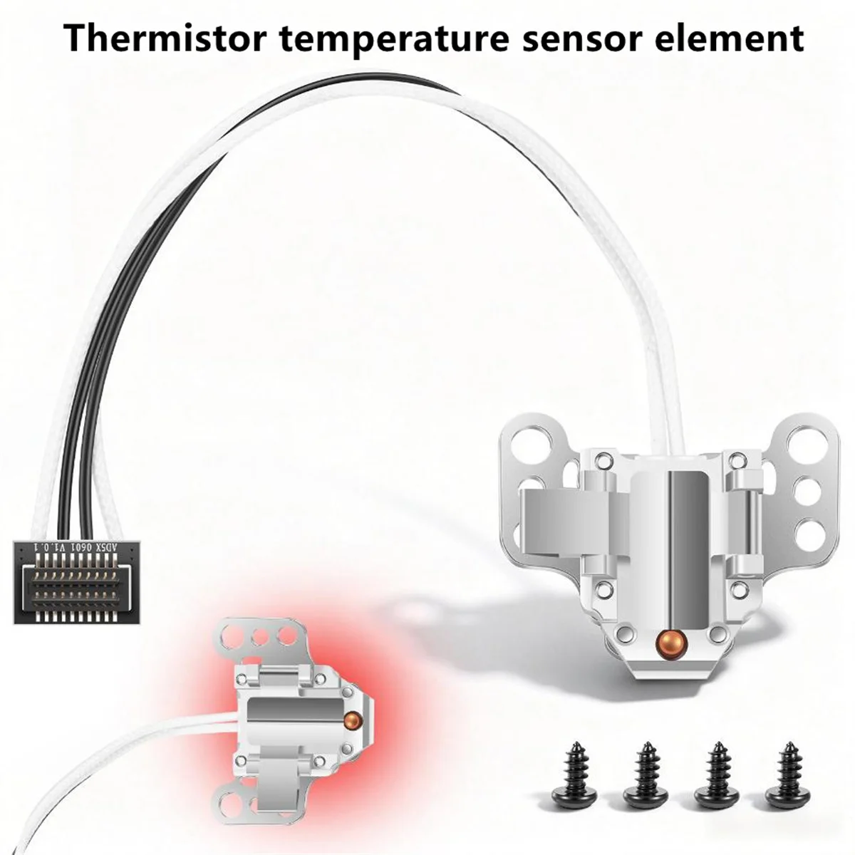 

AD5X Hotend Heating for Flashforge AD5X Heating Assembly Kit with Heater Cartridge Thermistor Temperature Sensor For 3D Printer