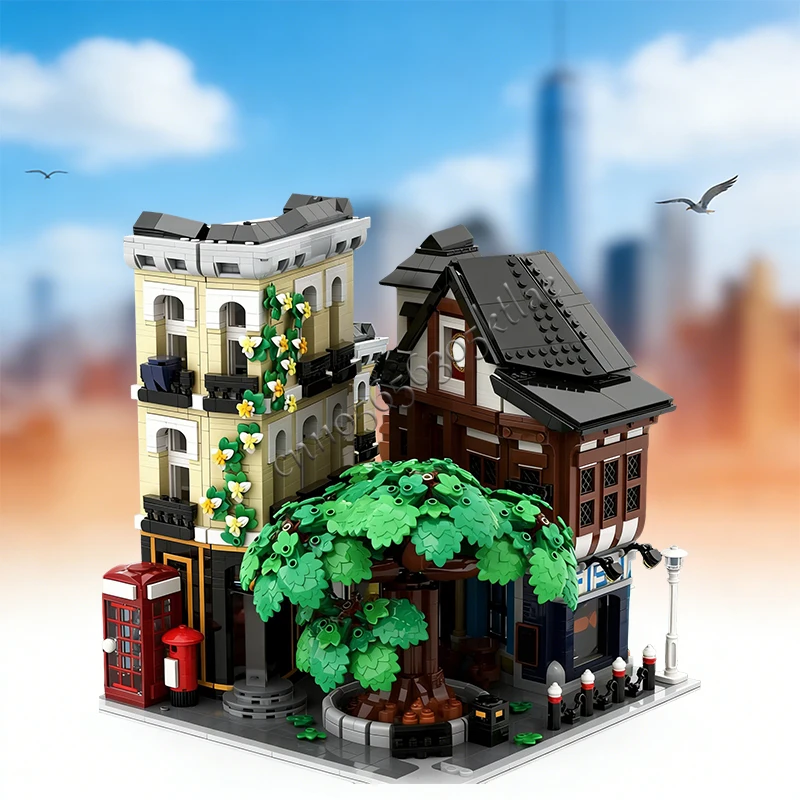 3706 pièces de construction en chêne, MOC, construction modulaire personnalisée, blocs de construction technologiques, conception simple pour enfants, bricolage, jouet pour garçon, cadeau de Noël