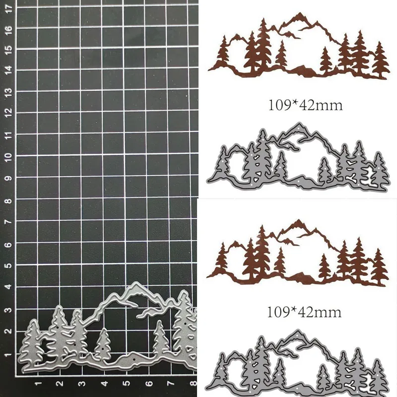 

Craft metal cutting dies cut die mold New Tree Mountain Scrapbook paper craft knife mould blade punch stencils dies