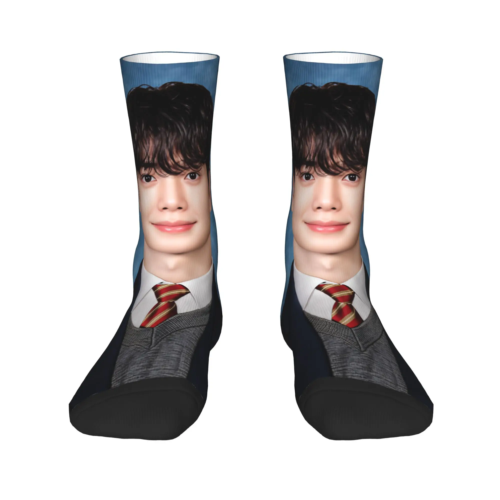 Men Socks Kdrama Four Hands Two Sonatas  Stockings Anti Skid Soft Breathable Socks Autumn Novelty Design Running Sports Socks