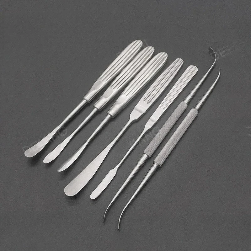 Stainless Steel Rib Cartilage Stripper Periosteal Separator Mandibular Scleral Stripper Shaping Instrument