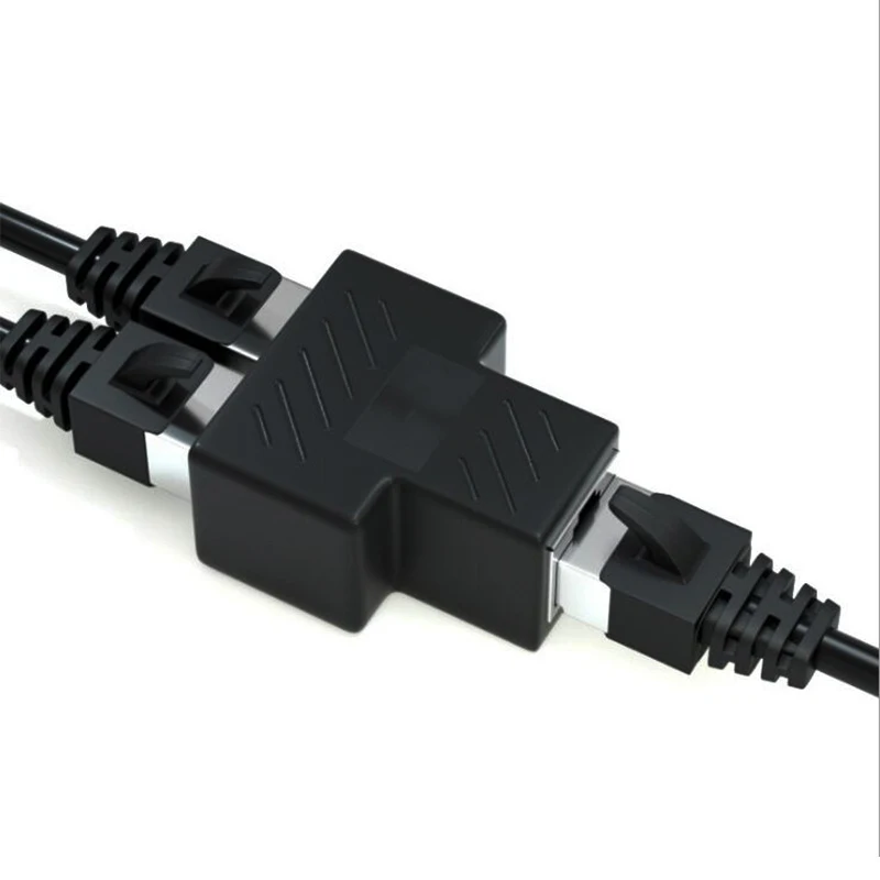 

1/5/10PCS RJ45 Splitter Coupler Extender 1 To 2 Female LAN Ethernet Socket Connector Network Cable Adapter Splice Plug For CAT5