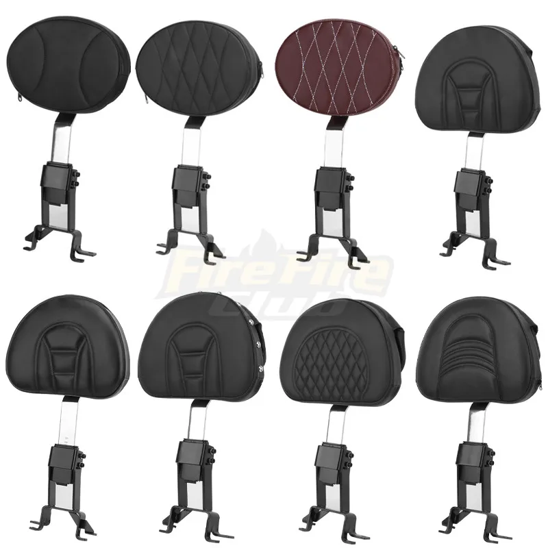 For Indian 14-Up Chief Roadmaster Chieftain Springfield Adjustable Plug In Driver Rider Backrest Pad Motorcycle Accessories