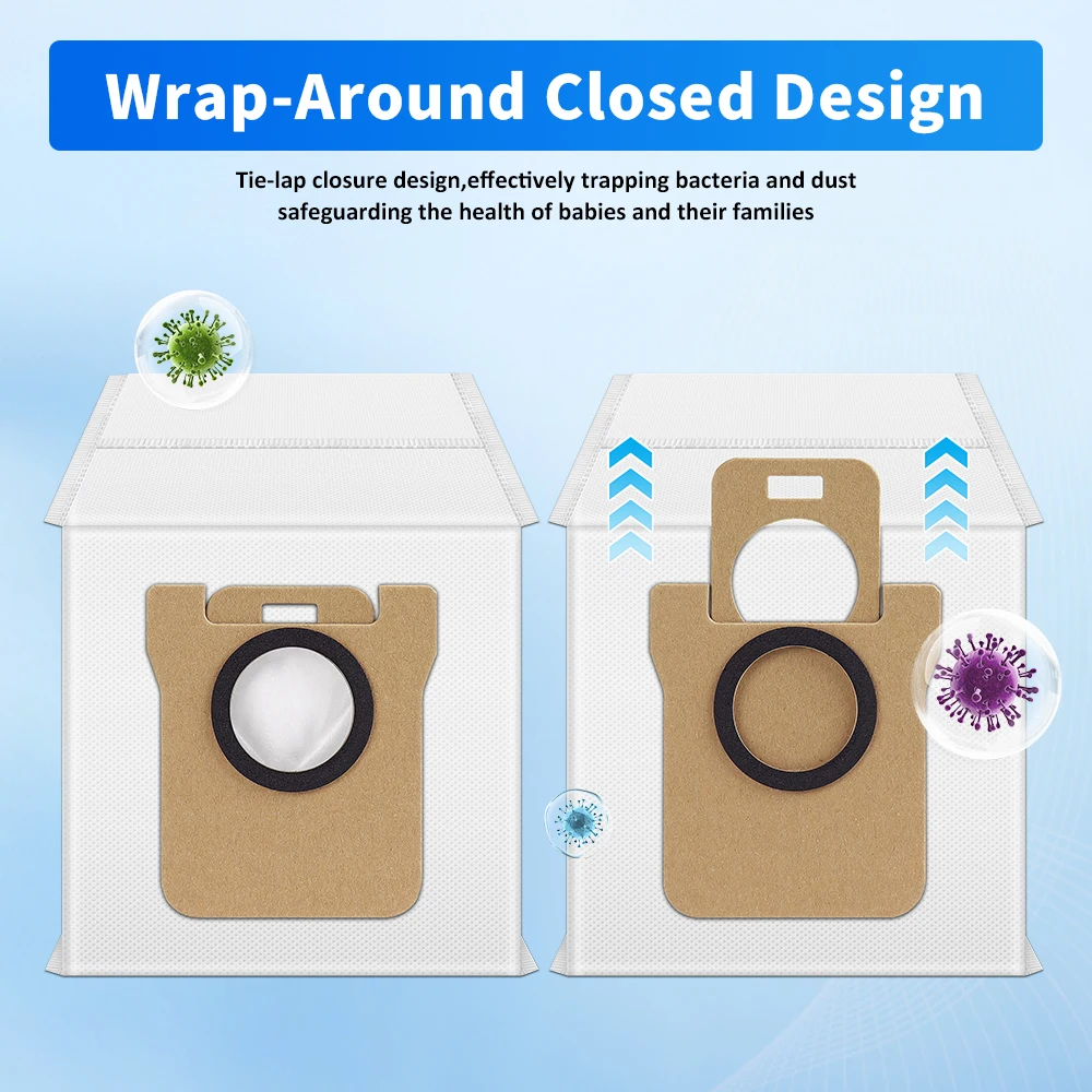Dust Bag For Xiaomi Mijia 5C/5/5Pro/OV31GL/OV42CN/OV21GL/M30/M30S/M40/M40S Robot Vacuum Large Capacity Replacement Accessories