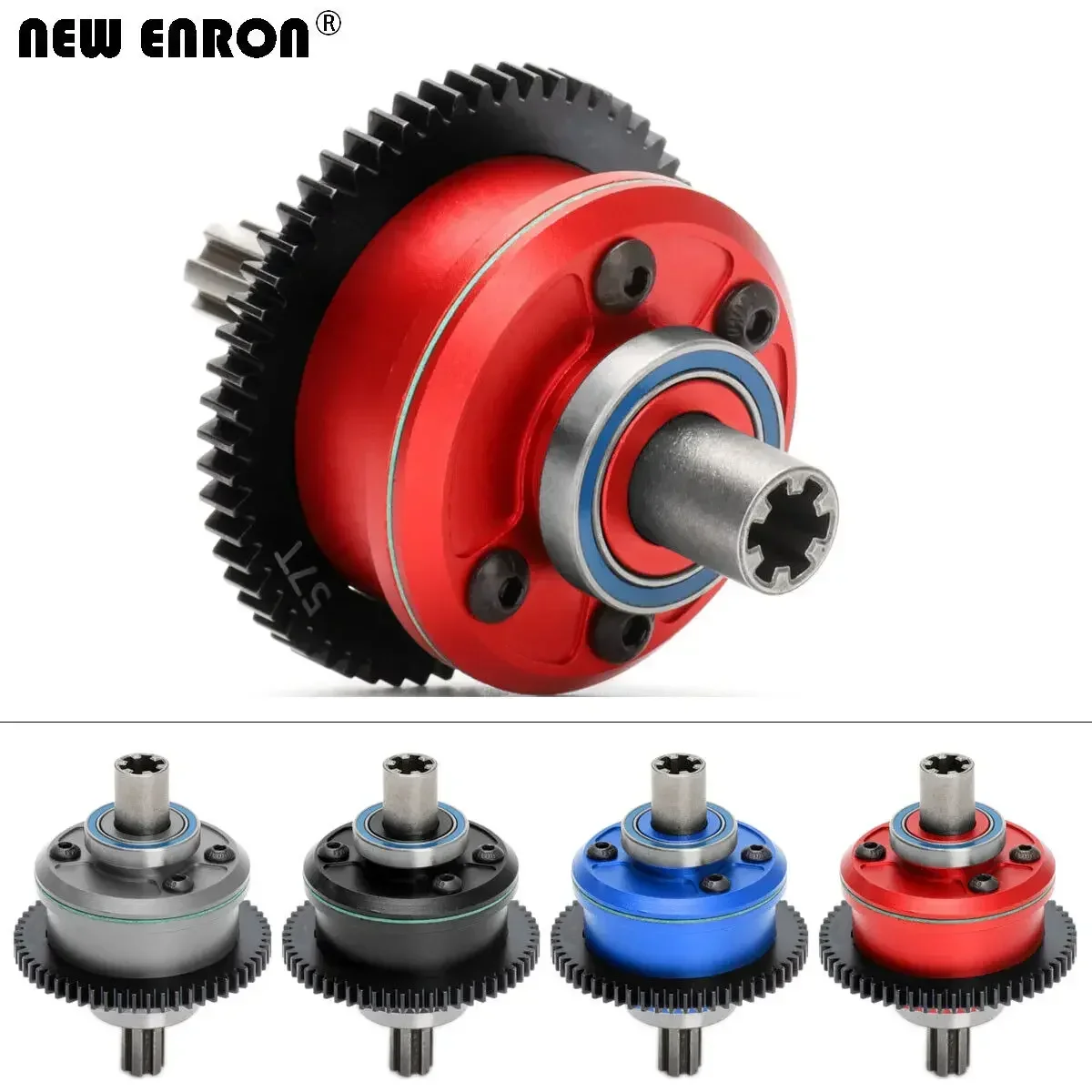 CNC Alloy Center DIFF Assembly 57T 0.8 MOD ARA311165 for RC ARRMA 1/10 KRATON OUTCAST SENTON 1/8 MOJAVE TYPHON