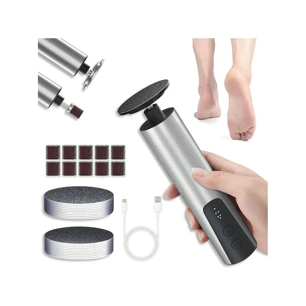 

Foot Callus Remover, Rechargeable Electronic Foot File Pedicure Kits, Foot Grinder For Feet Dry Dead Skin,2 In 1 Nail Foot Sande